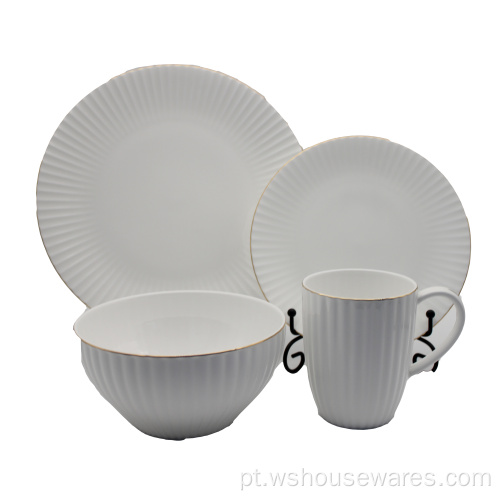 O dinnerware cor sólido de 2 tons